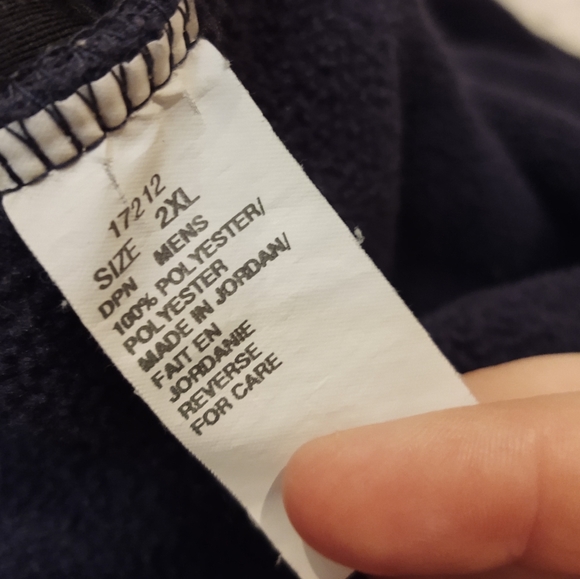 Woolrich Navy Blue Fleece Zip Jacket xxl - Picture 4 of 5